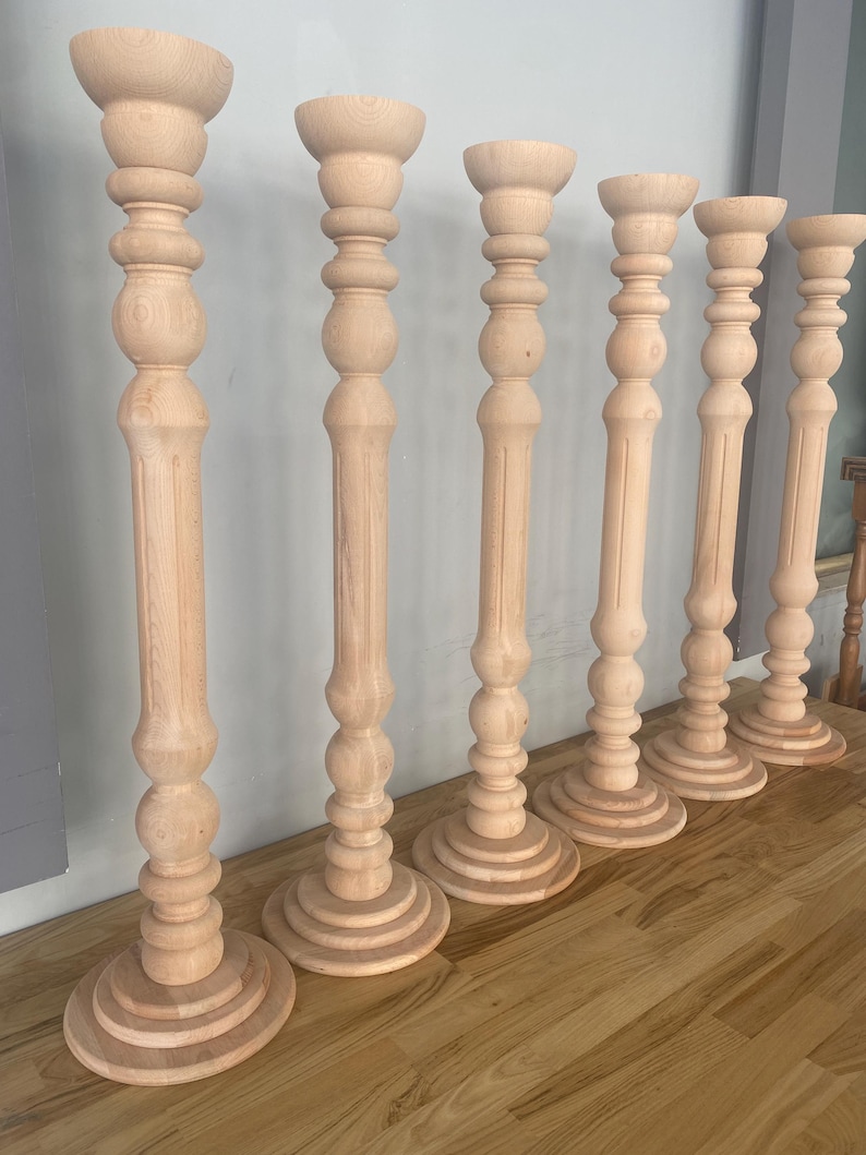 Funeral Candelabra, Large Candle Holders for Funeral, Large Wooden