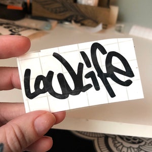 Tattooed Low Life Decal Etsy