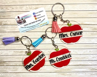 Download Teacher Keychain Etsy
