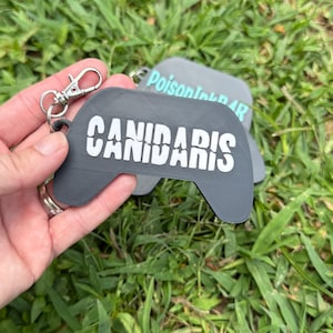 Video Game Controller Personalized 3D Printed Bag Tag Keychain