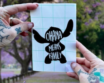 Calcomanía de Stitch Ohana