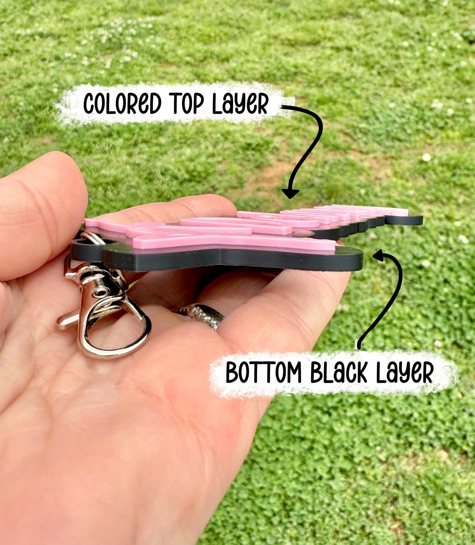 Cheerleading Personalized 3D Printed Bag Tag Keychain - Etsy