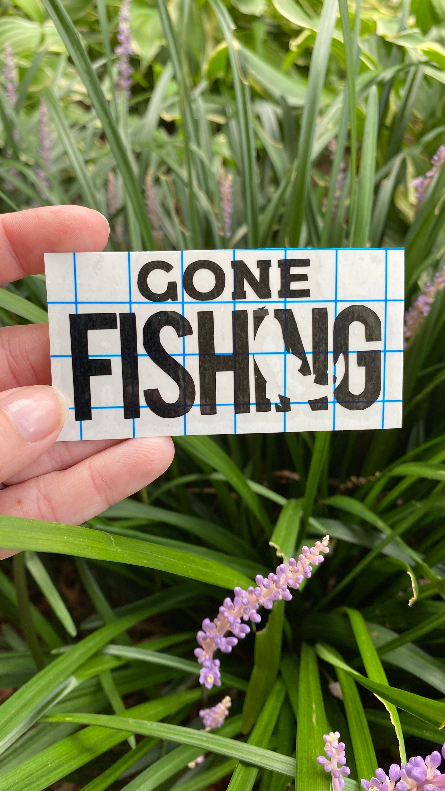 Gone Fishing Decal