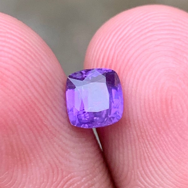 Purple Sapphire 1.02 Ct | Cushion Cut | Unheated Sapphire | Engagement Ring | Ceylon Sapphire | Violet Sapphire | Jewelry
