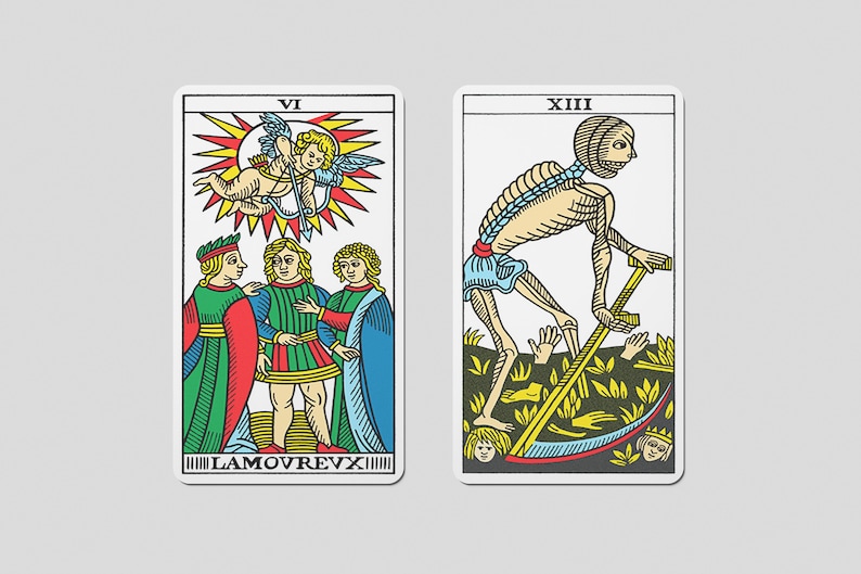 Complete Printable Tarot Deck of Marseilles Tarot. Marseilles Tarot Deck Printable. Instant ...