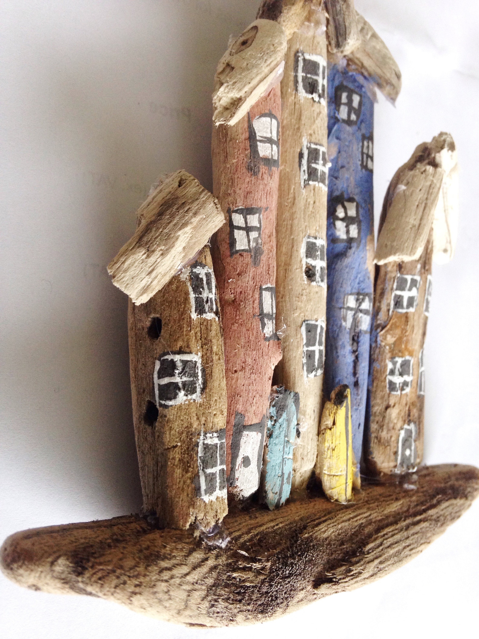 Driftwood Art Beach Houses Etsy