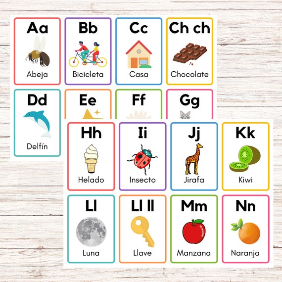 Free Printable Spanish Flashcards Spanish Alphabet, 56 OFF