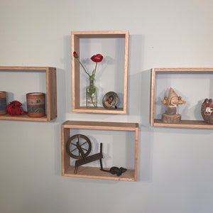 Simple oak 9x12 floating shelf 1 minute install time