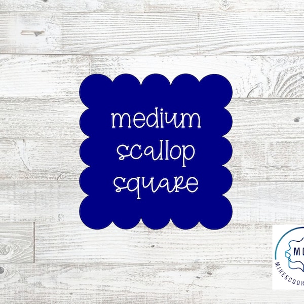 Medium Scalloped Square Cookie Cutter