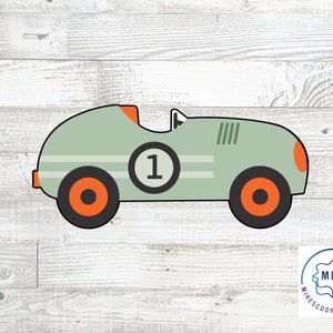 Vintage Retro Race Car 1 Cookie Cutter