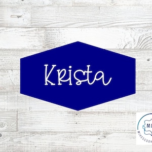 Plaque Cookie Cutter “Krista”