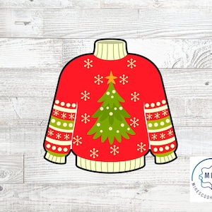 Ugly Christmas Turtleneck Sweater Cookie Cutter