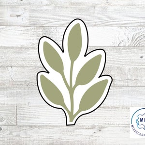 Floral Leaf Branch 4 Cookie Cutter