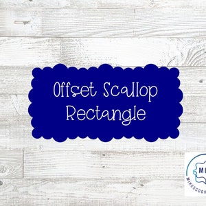 Offset Scalloped Rectangle Cookie Cutter