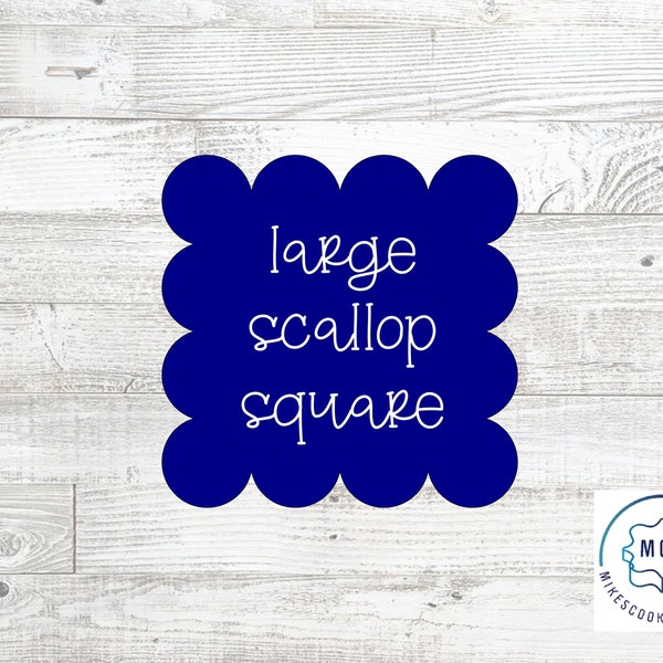Large Scalloped Square Cookie Cutter