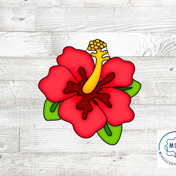 Hibiscus Tropical Flower Cookie Cutter