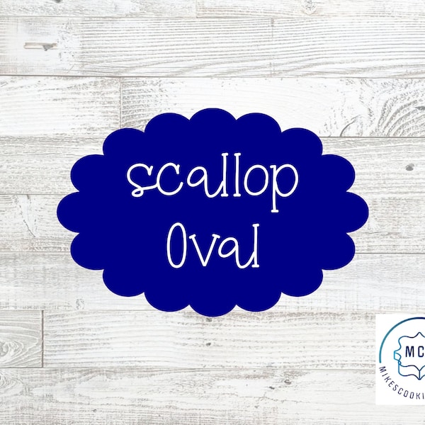 Scalloped Oval Cookie Cutter