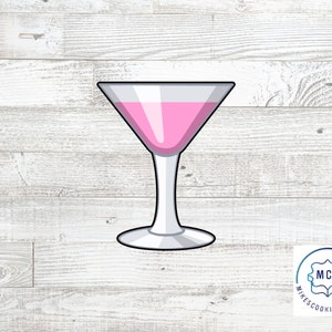 Martini Cocktail Drink Glass Cookie Cutter