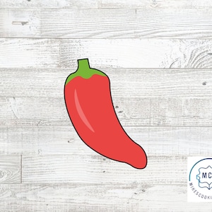 Chili Pepper Vegetable Cookie Cutter