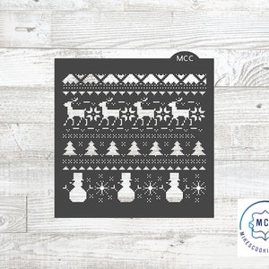 Christmas Sweater Cross Stitch 1 Stencil