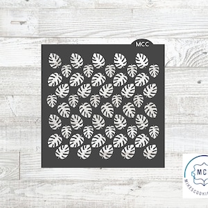 Pochoir feuilles de palmier tropical