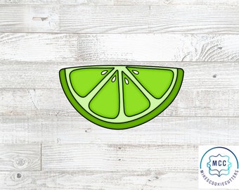 Lime Lemon Orange Wedge Cookie Cutter