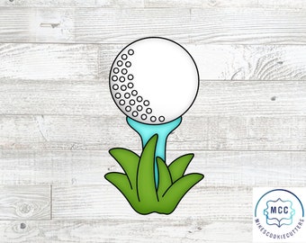 Golf Ball on Tee Father&#39;s Day Cookie Cutter