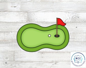 Golf Putting Green Father's Day Cookie Cutter