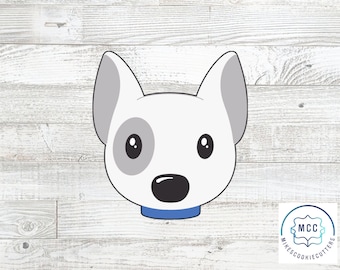 English Bull Terrier Dog Cookie Cutter
