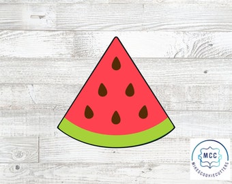 Watermelon Fruit Pizza Pie Slice Cookie Cutter