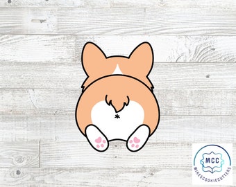 corgi butt cookie cutter