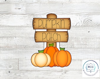 Pumpkin Patch Sign Cookie Cutter