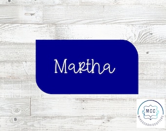 Plaque Cookie Cutter “Martha”