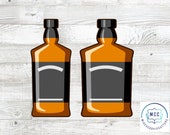 Whiskey Bottle Skinny or Chubby Bottle Cookie Cutter