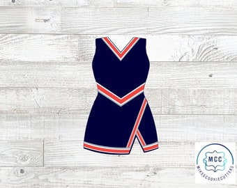 Cheer Cheerleading Uniform Cookie Cutter