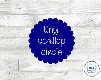 Tiny Scalloped Circle Cookie Cutter