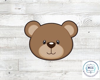 Teddy Bear Head Cookie Cutter