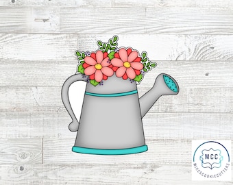 Watering Can with Flowers Cookie Cutter