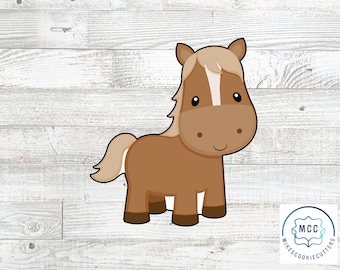 Tagliabiscotti a forma di cavallo e pony