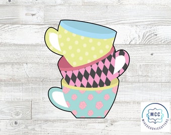 Wonderland Tea Cups Cookie Cutter