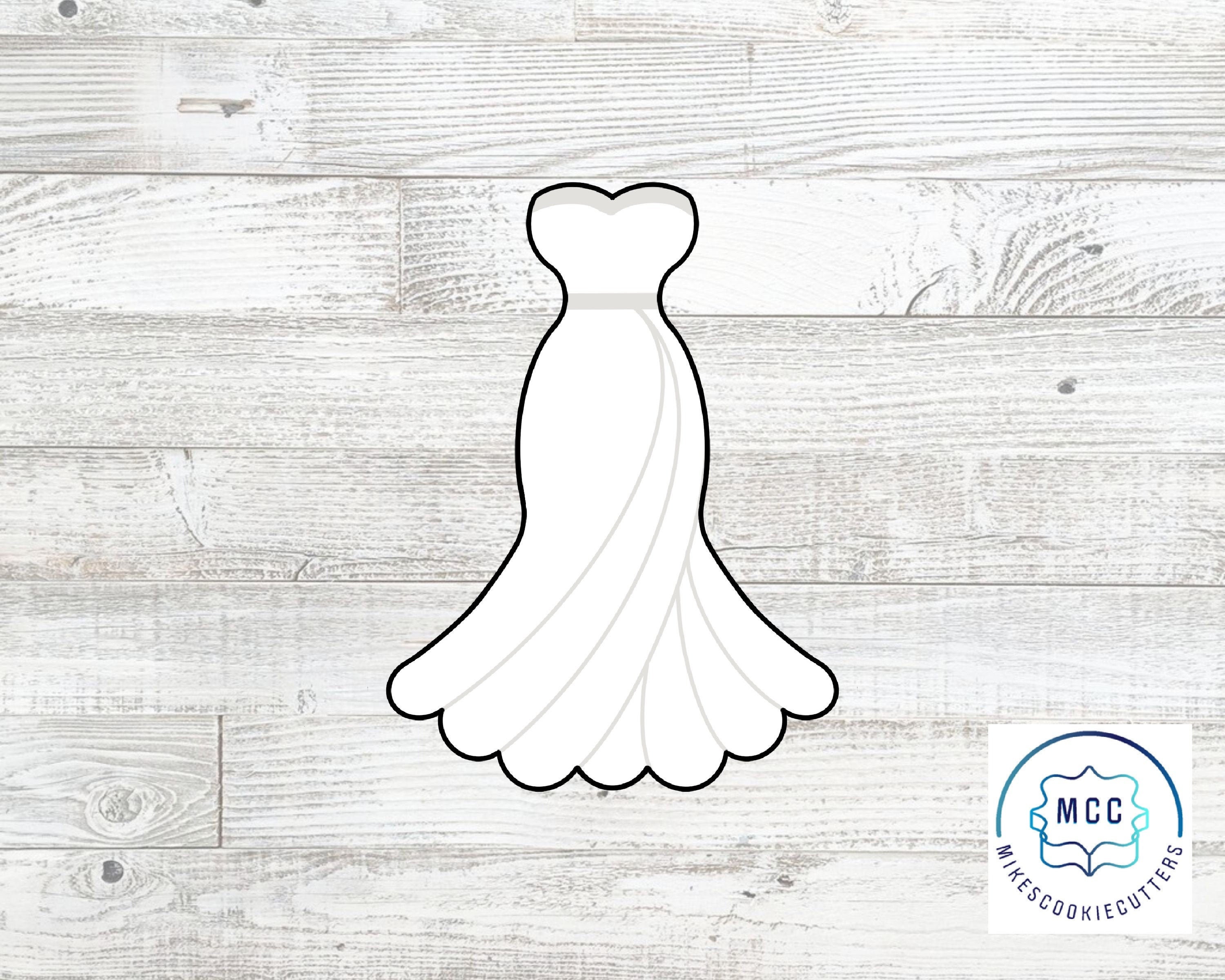 Wedding Dress 3 Cookie Cutter