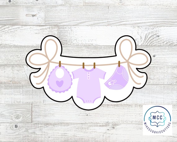 Baby Clothesline Clothes Line Cookie Cutter Etsy