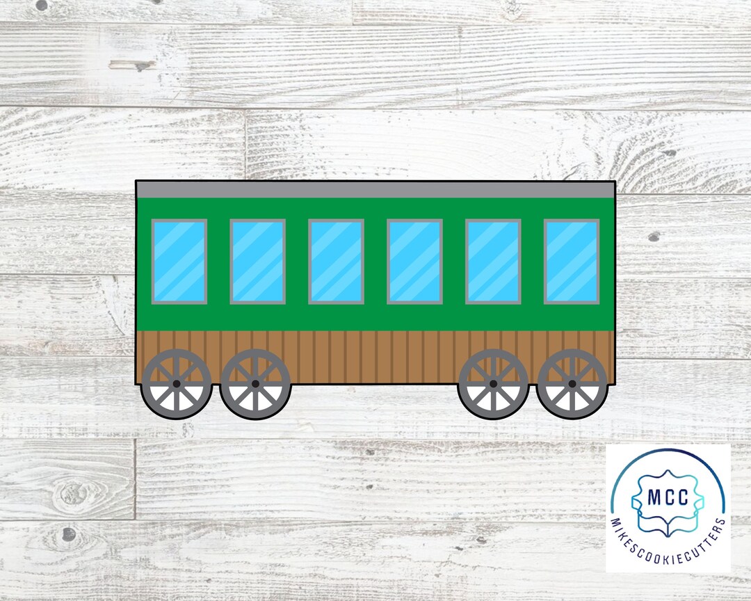 Train Passenger Box Car Cookie Cutter Etsy