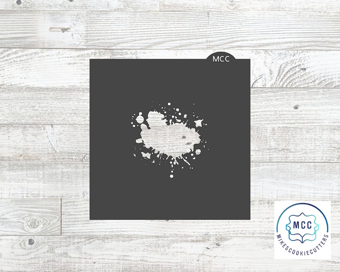 Paint Splatter Stencil 1 Etsy