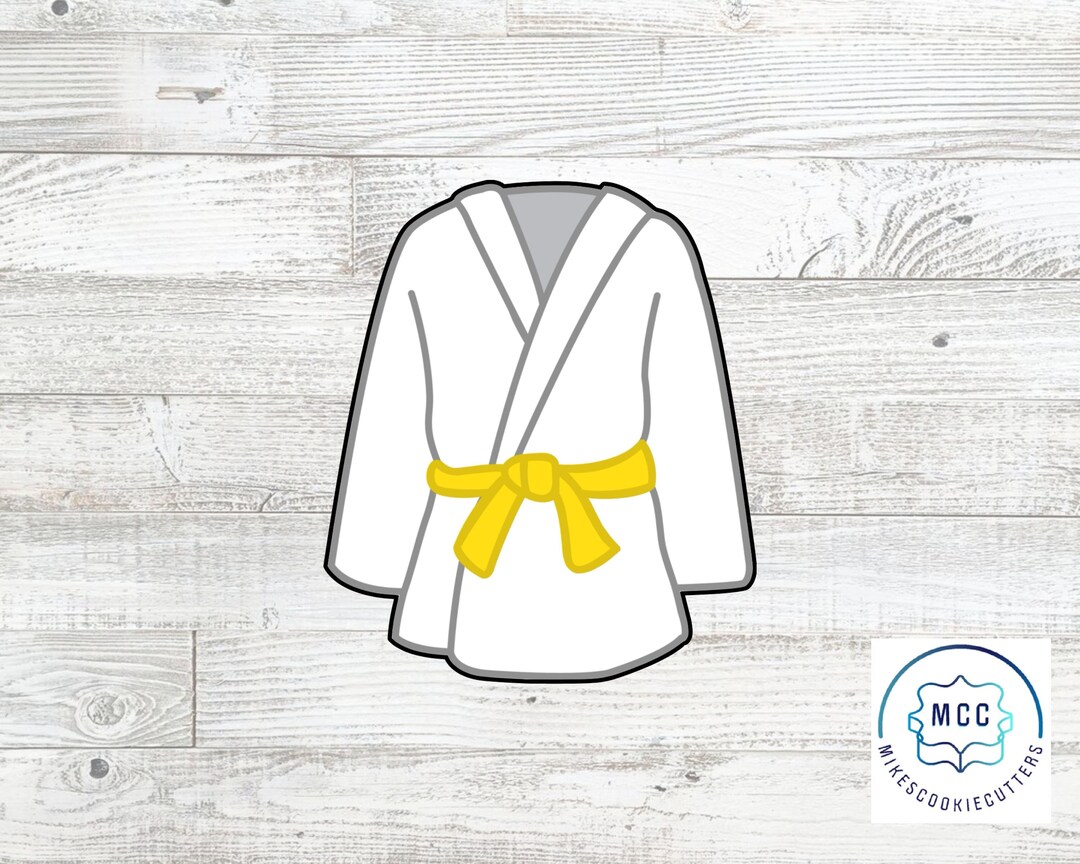 Karate Uniform Jiu Jitsu Gi Cookie Cutter Etsy