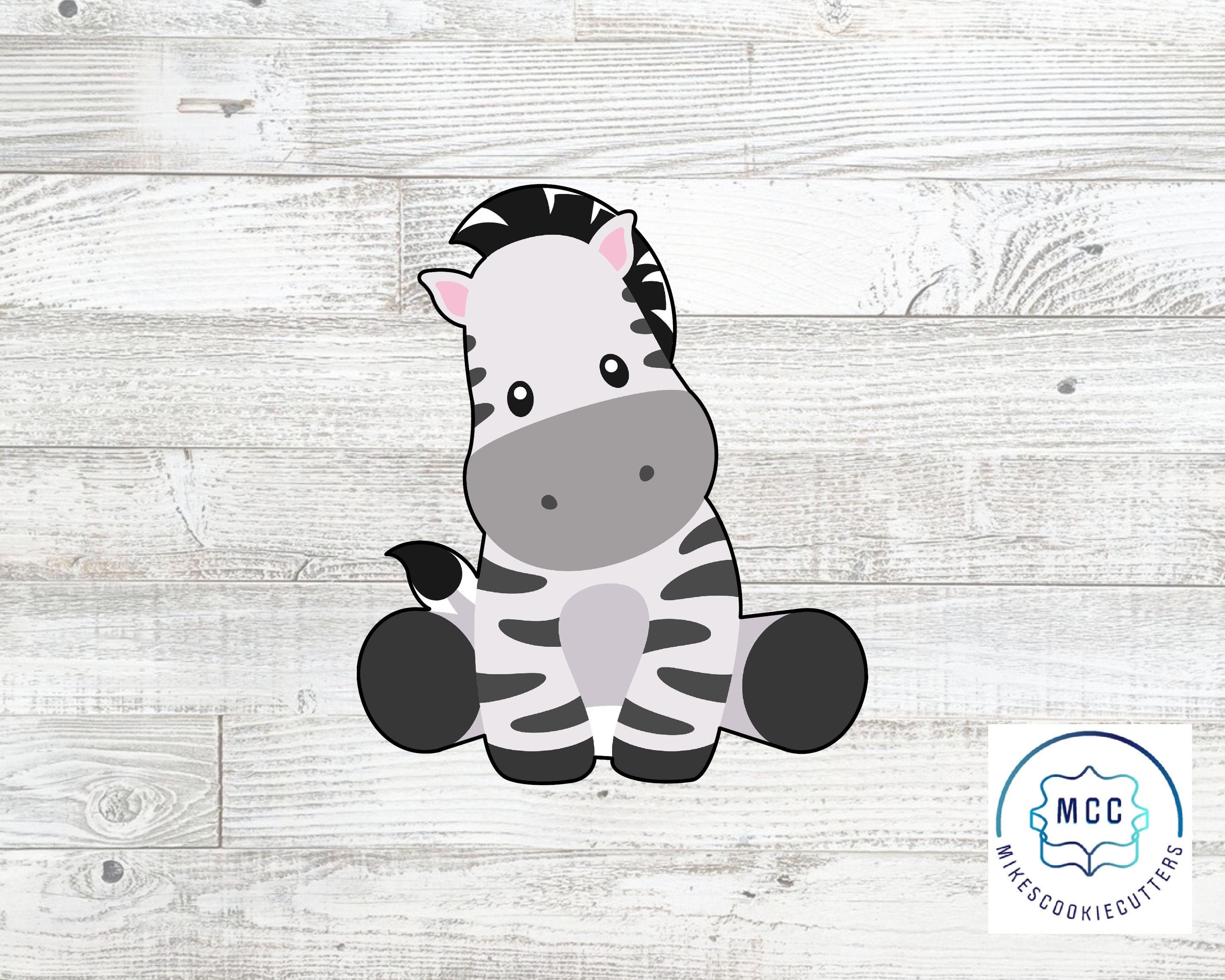 Sitting Zebra Cookie Cutter Etsy