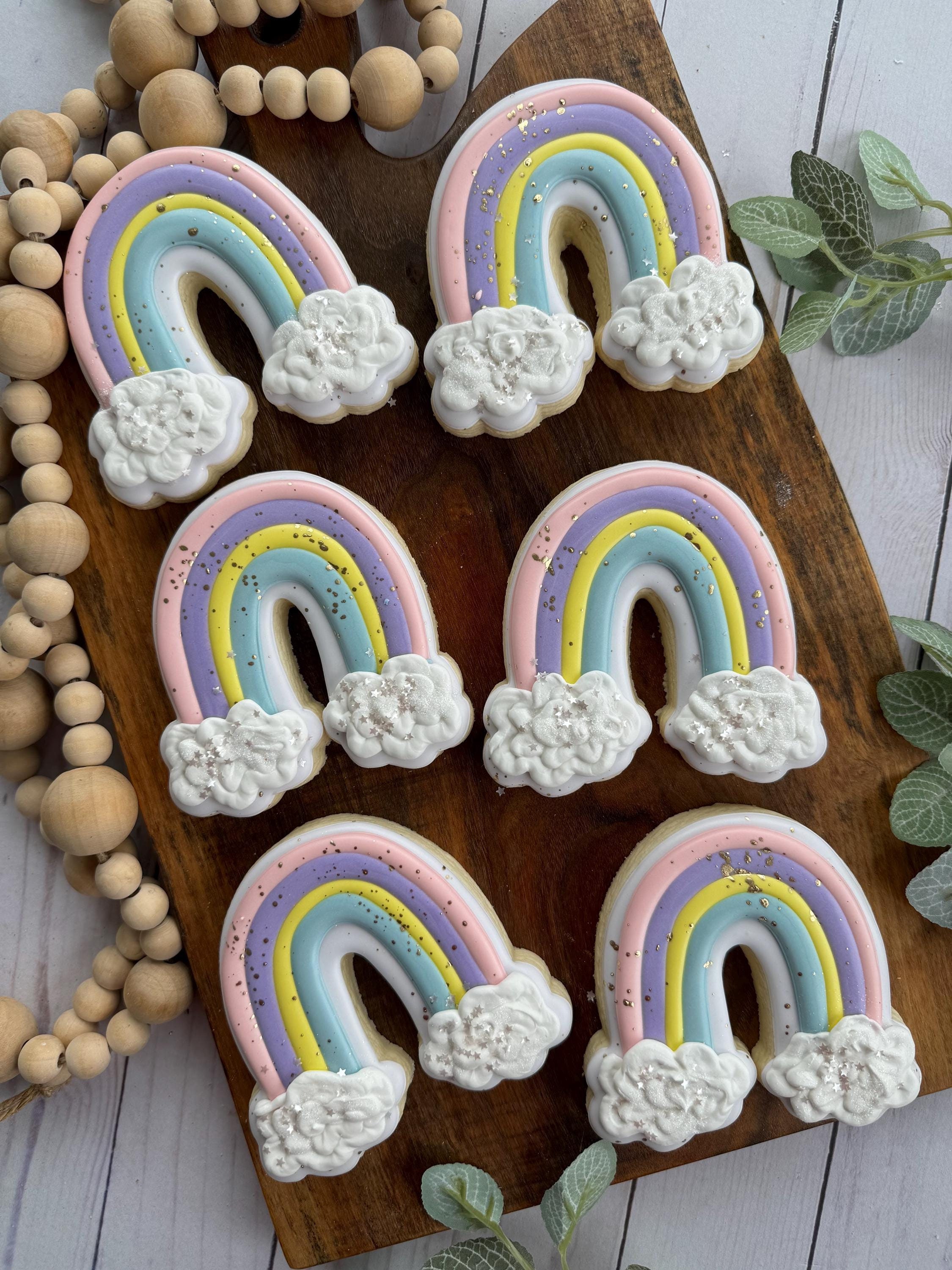 2er Set Ausstechformen Regenbogen & Lachende Wolke – Für Plätzchen, Fondant & Bastelton