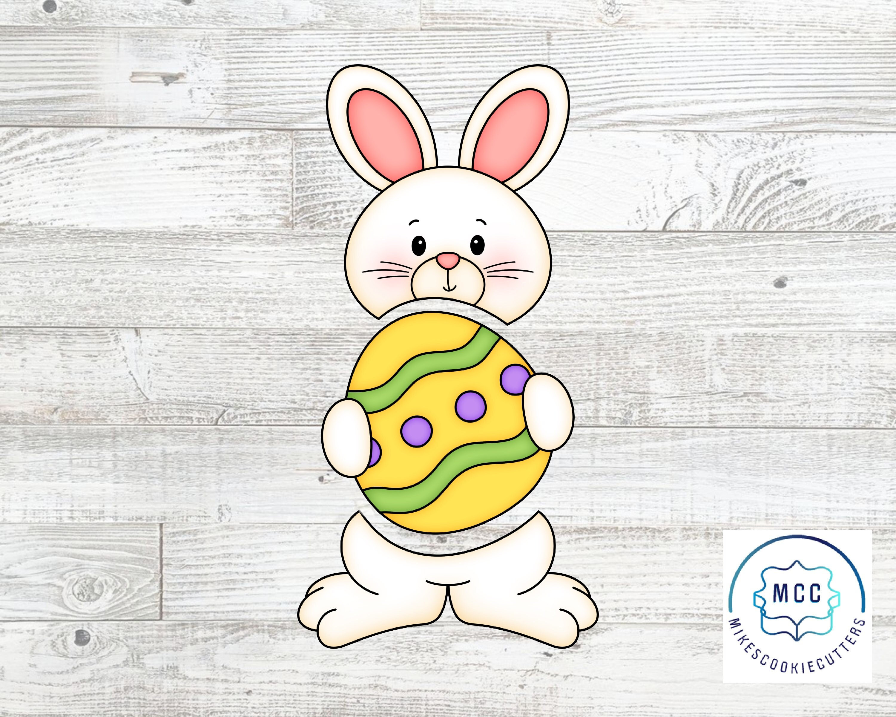 3 Piece Easter Bunny Cookie Cutter Set