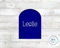 Tall Arch Rainbow Plaque Cookie Cutter "Leslie"