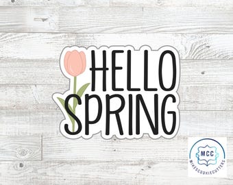 Hello Spring-plaatuitsteker of sjabloon